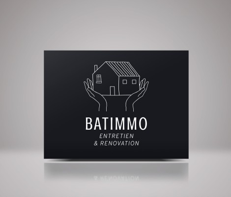 Création de logo et cartes de visite pour Batimmo