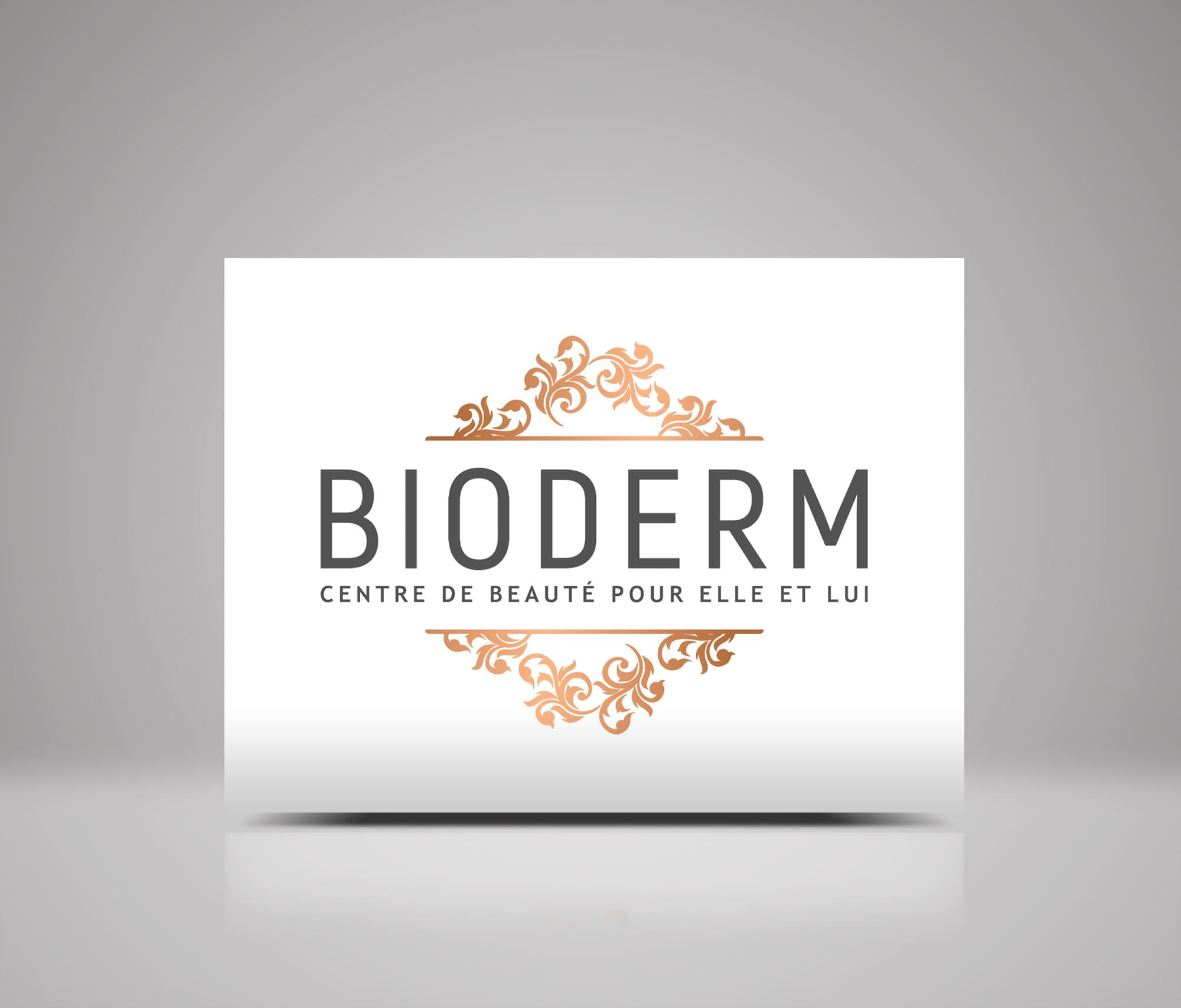 Création de logo Institut à Perpignan pour Bioderm