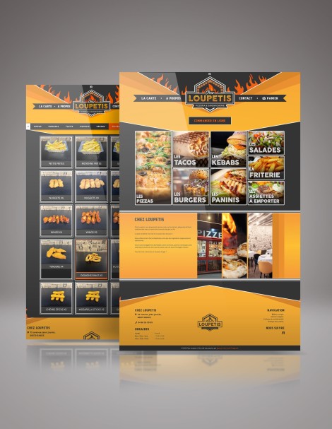 Création de site internet pour snack et pizzeria à Perpignan